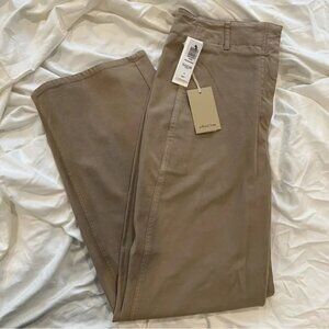 Aritzia Wilfred Free Ascendant Pant Trousers Taupe/Beige Size 12 NWT